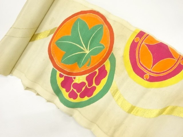 JAPANESE KIMONO / ANTIQUE BOLT FOR NAGOYA OBI / SILK